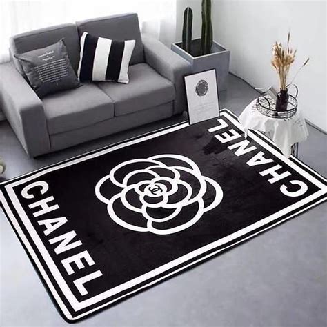 replica coco chanel rugs|Chanel rug on sale.